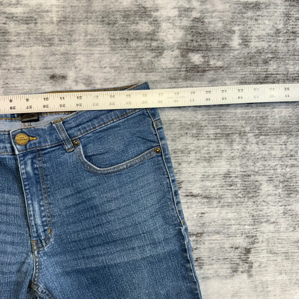 Elevani Los Angeles Mens Straight Leg Denim Jeans Blue Medium‎ Wash Size 34